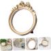 Minkissy European Style Handheld Wall Mirror for Dresser and Travel - Resin Miss Golden 12x11x1cm - Buy Online on GoSupps.com