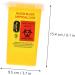 Razor Disposal Mini-Shaver Waste Bucket - Small Plastic Container for Blade Storage | Auto Katzentoilette Yellow 15.4x9.5cm | Buy Internationally - Buy Online on GoSupps.com
