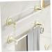 STOBAZA Towel Rod 2pcs Cream Towel Holder Bathroom Rack Organizer Towel Rack No Trace Stickers Double Pole Bath Towel - Buy Online on GoSupps.com
