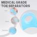 MHSY Toe Separators - 4PCS Gel Bunion Correctors & Toe Spacers for Overlapping Toes, Hallux Valgus Relief - Blue - Buy Online on GoSupps.com