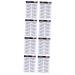 Beavorty 8 Pcs Eyebrow Stickers Waterproof Eyebrow Transfers 6d Hair-like Eyebrows Stickers 3d Makeup Tools