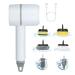 Dish Gun Sponge Electric Dish Gun for Washing Milk Bottles Cordless Power Spin Scrubber with 6 Replaceable Brush Heads Scrub Gun for Kitchen Bathroom Car White 22.4 12cm