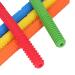 Buy 5-Piece Silicone Baby Tooth Tube Toys Set | Colorful Bite Rings for Boys & Girls | Includes Cleaning Brush - Buy Online on GoSupps.com