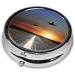 Portable 3 Compartment Round Pill Box - Mini Decorative Travel Medicine Organizer for Vitamins & Tablets - Buy Online on GoSupps.com