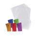 Clear Plastic Cellophane Bags with 4" Colored Twist Ties for Gifts Party Favors (4"x6", 100 Pack) 4x6 Inch (Pack of 100) 100 Pack