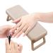 Nail Hand Rest - Comfortable Stable Arm Rest for Nails - Foldable Hand Stand for Nails Nail Armrest Hand Holder for Acrylic Nails Brown