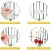 4 PCS Bird Fruit Feeder Cuttlefish Clip Bird Cage Seed Feeder Birds Food Holder Stainless Steel Bird Feeder for Bird Hamster Cockatiel Parrot - Buy Online on GoSupps.com