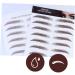 Angoily 4pcs Eyebrow Stickers Decal Stickers Brown Eyebrow Sticker 6d Hair-like Eyebrows Stickers 4d Tool - Buy Online on GoSupps.com
