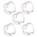 Angzhili 5 Pcs Dental Mouth Opener Plastic Lip Cheek Retractor Cheek Expander For Posterior Teeth (Clear)