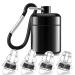 tibiu High Fidelity Concert Earplugs for Concerts Musicians Earplugs for Noise Reduction 24Db Advanced Filter 2 Pairs(Black) Easy to Use