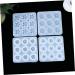 NUOBESTY 9 Silicone Molds Resin Epoxy Resin Tray Crafts Mold Silicone Epoxy Molds Epoxy Resin Pendant To Bake - Buy Online on GoSupps.com