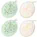 4pcs Pure Color Bath Flower Loofah Sponge Set | Soft Foam Shower Balls for Body Cleaning - Japanese-Style PE Mesh - Buy Online on GoSupps.com
