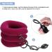 Cervical Neck Traction Device - Soft U-Shaped PVC Cushion for Spine Alignment & Chronic Neck Pain Relief - Red - Buy Online on GoSupps.com