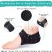Pinkiou Heel Protectors - 2PCS Gel Heel Cups for Plantar Fasciitis Relief & Blister Prevention - Black (Size L, 6-11 Women & 6-10 Men) - Buy Online on GoSupps.com