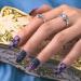 Sethexy Medium Matt Ballerina False Nails - Blue Fire Coffin Nail Tips with Glue | 24 Acrylic Press-On Nails for Women & Girls - Buy Online on GoSupps.com