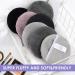 SUNLAND Reusable Makeup Remover Pads - Microfiber Face Cleansing Gloves - Washable Cloth with Laundry Bag - 6 Count Dark Grey - Buy Online on GoSupps.com