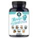 Angry Supplements Mindful Mushrooms Capsules - 7in1 Premium Health Shroom Blend of Maitake Shiitake Reishi Turkey Tail Cordyceps Lions Mane and Chaga Mushrooms (60ct) 60 Count (Pack of 1)
