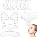 11 Pieces Wrinkle Patches Set Reusable Silicone Face Patches Transparent Silicone Chest Patches for Neck Forehead Eye Mouth Remover Smoothing Skin Care to Reduce Fine Wrinkles.
