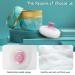 Qopoto Large Powder Puff and Container Set - Baby Powder Puff for Bath and Travel - Cyan Gilding - Buy Online on GoSupps.com