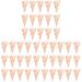 minkissy 150 Pcs Popcorn Bag Cookie Packaging Bags Gift Bags Waffle Cones Wedding Cone Bags Mini Candy Halloween Candy Bags Pink Marshmallows Pink Candy Snack Child Biscuit Paper