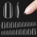 Beetles Gel Nail Tips Short Oval Shape 500Pcs Clear Soft Gel Nail Tips Pre-shaped Full Cover False Nails Gelly Tips for Gel Nail Polish Soak off Easy Nail Extensions Acrylic Press on Nails Diy Nails 2-Short Oval 500pcs (Clear) 500 Piece Assortment
