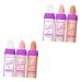 Mipcase 6 Pcs Highlight Pat Powder Makeup Highlighter Stick Highlighter Powder Glitter Highlighters Makeup Patting Glitter Makeup Supply Body Plastic Fairy Voss