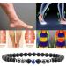 Shop Magnetic Foot Chain - 8.3'' Inner 6mm 2 Packs - Black Frosted & Blue Stone - Static Electricity Relief & Improved Sleep - Buy Online on GoSupps.com