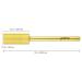 PANA Small Barrel Nail Drill Bit 2X Fine Grit - Gold | 3/32 Shank Size for Acrylic & Hard Gel Nails | Professional & Beginner Manicure Pedicure Tool - Buy Online on GoSupps.com