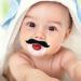 Vincent Bart Schnuller Orthodontic Mustache Pacifier for Toddlers | Soft Silicone Baby Pacifier - Safe & Unisex - Buy Online on GoSupps.com