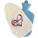 Personalizable Heart Red Hot Water Bottle - Cozy Cover for Kids & Adults (800ml) - Ideal Gift - Buy Online on GoSupps.com