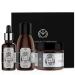 The Man Company beard care set for men with almond & thyme beard growth oil facial & beard dinums beard wax/plasticizer | strengthen the beard soft & nourish it- 3-pack