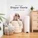 Diaper Genie Platinum Diaper Pail White - Made in Durable Stainless Steel and Includes 1 Easy Roll Refill with 18 bags - Buy Online on GoSupps.com