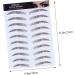 Housoutil 4pcs Eyebrow Stickers False Eyebrows for Women Water Transfer Eyebrow Sticker 6d Template Make up - Buy Online on GoSupps.com