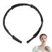 Foldable Hair Bands - Portable Telescopic Folding Headband Stretchy Foldable Headband Multipurpose Collapsible Hairband Hair Clips Hair Hoop for Women Girls Black