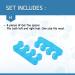 BENNARA Toe Straightener Set - Toe Separator for Pedicure Nail Polish - Toe Spacers for Overlapping Toes, Hammer Toes, and Bunion Pain Relief - One Size Fits Most - 4pc - Buy Online on GoSupps.com