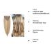 Clip In Extensions Real Hair Light Ashblond/Wei blond #18/613 - 8 Tressen 18 Clips - 80g 45cm Remy Hair Extensions for Instant Volume - Buy Online on GoSupps.com