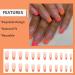 RUNRAYAY 24pcs Orange Press on Nails - Medium French Tips Artificial Nails for Women & Girls | Easy Glue-On Fake Nails - Buy Online on GoSupps.com