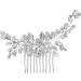 Rhinestone Hair Side Comb Shining Hair Barrettes Wedding Hair Comb Crystal Hair Accessories Bridal Head Pieces for Women and Girls - Buy Online on GoSupps.com
