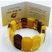 Natural Baltic Amber Stretch Bracelet - Handmade Multicolor Amber Jewelry from Certified Amber Beads - Buy Online on GoSupps.com