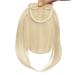 SEGO Clip-in Pony Hairpiece Extensions - Bleached Blonde Straight Fringe Bangs | Premium Quality Human Hair Look - Buy Online on GoSupps.com