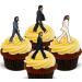 Made4You The Beatles Abbey Road - Edible Cupcake Toppers - Stand-up Wafer Cake Decorations (12)