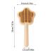 Self-Cleaning Cat Brush with Unlocking Button - Compact Pet Hair Removal Tool for Dogs Cats & Rabbits - Yellow Fur Care Brush - Buy Online on GoSupps.com