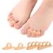 Welnove Hammertoe Corrector Gel Toe Straighteners - 4 Pcs Toe Support Pads Cushion - Realign Bent Crooked Curled Claw Hammer Toes