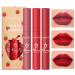 3 PCS Nude Matte Liquid Lipstick Set  Natural Matte Velvet Lip Tint Smooth Crayon Lip Stain  Moisturizing Mini Lip Gloss Long-Lasting Waterproof Non-stick Cup Not Fade Matte Lipstick for Women & Girls (B)