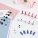 Nail Stand Acrylic Display Set - Magnetic Nail Tips Practice Holder for False Nails - DIY Manicure Tool Stand (Silver) - 2 Sets - Buy Online on GoSupps.com