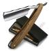 FBITE Sustainable Shaving Set Straight Razor Super Badger Hair Shaving Brush Leather Strop - Polishing Paste Leather Strop Shaving Set