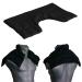 Spelled warming pillow - large shoulder and neck pillow with collar |Black |Good warmth for the neck |An alternative to the neck of the neck