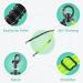 NASJAC Double Dog Leash - No Tangle 360 Rotatable Adjustable Bungee Reflective for Small to Large Dogs - Black & Fluorescent Green - Buy Online on GoSupps.com