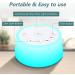 Color Noise Sound Machine with Night Light | 25 Soothing Sounds | 32 Volume Levels | 5 Timers | Memory Function | White Noise Machine for Adults, Kids, Baby - White - Buy Online on GoSupps.com