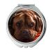 YENDOSTEEN Mirror Travel Mirror Dog Pets Bordeaux Dog Animal Old Dog Sweet Pocket Mirror portable mirror